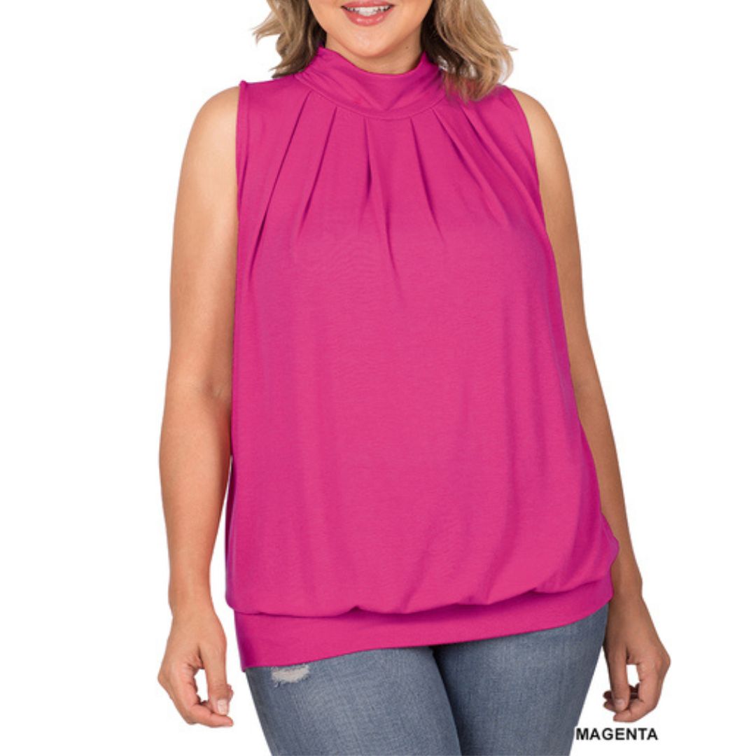 CAMISOLE COL MONTANT MAGENTA