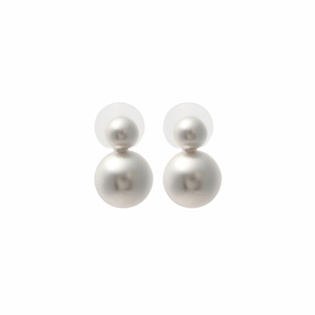 BOUCLES D’OREILLES BOULES ARGENT-MERX