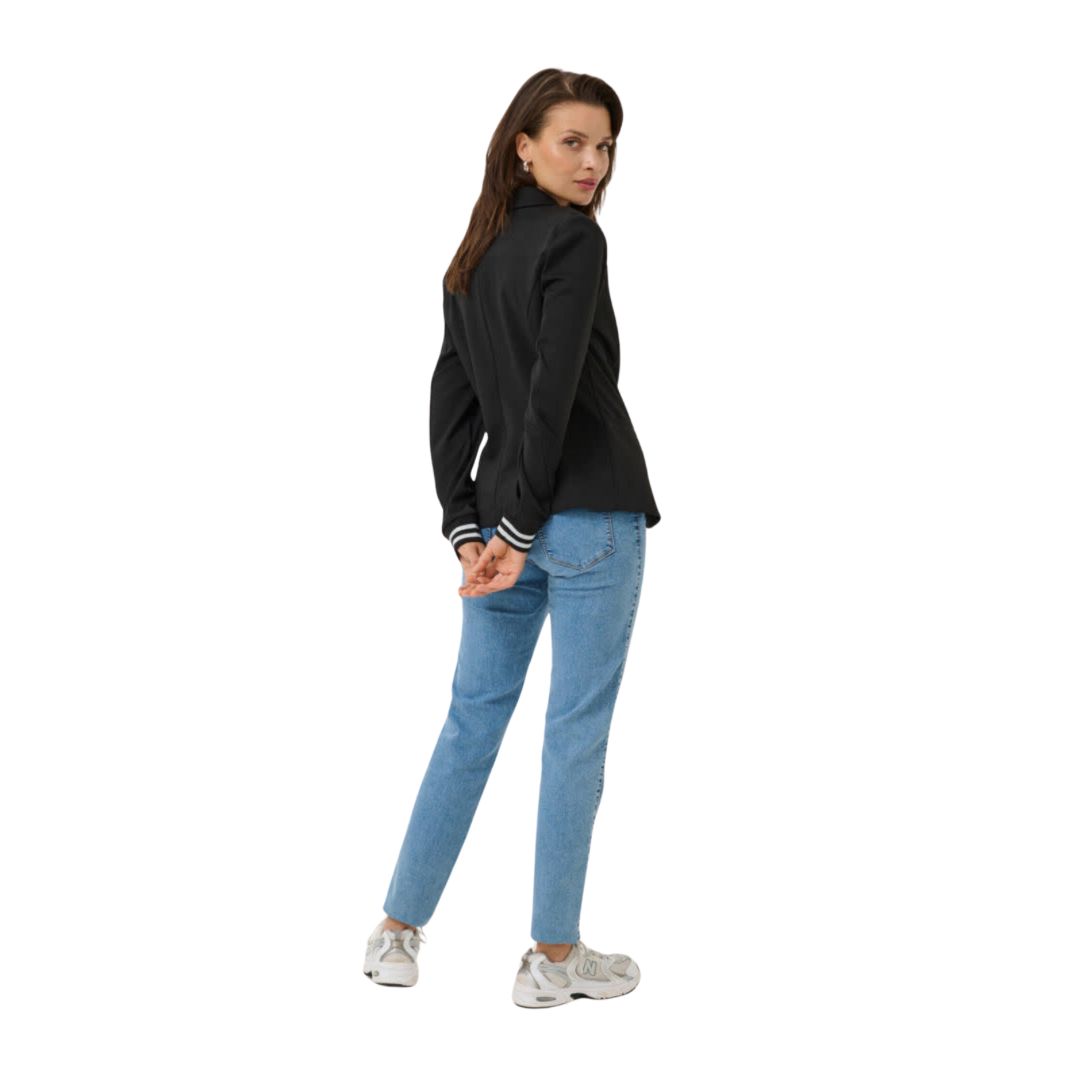VESTON KINNIE POIGNET ARGENT NOIR-KAFFE