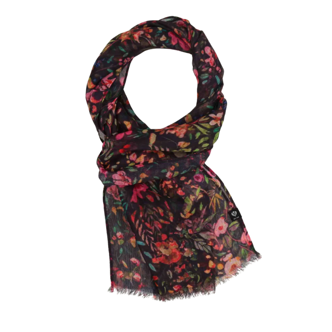 ÉCHARPE À MOTIF FLORAL DÉLICAT