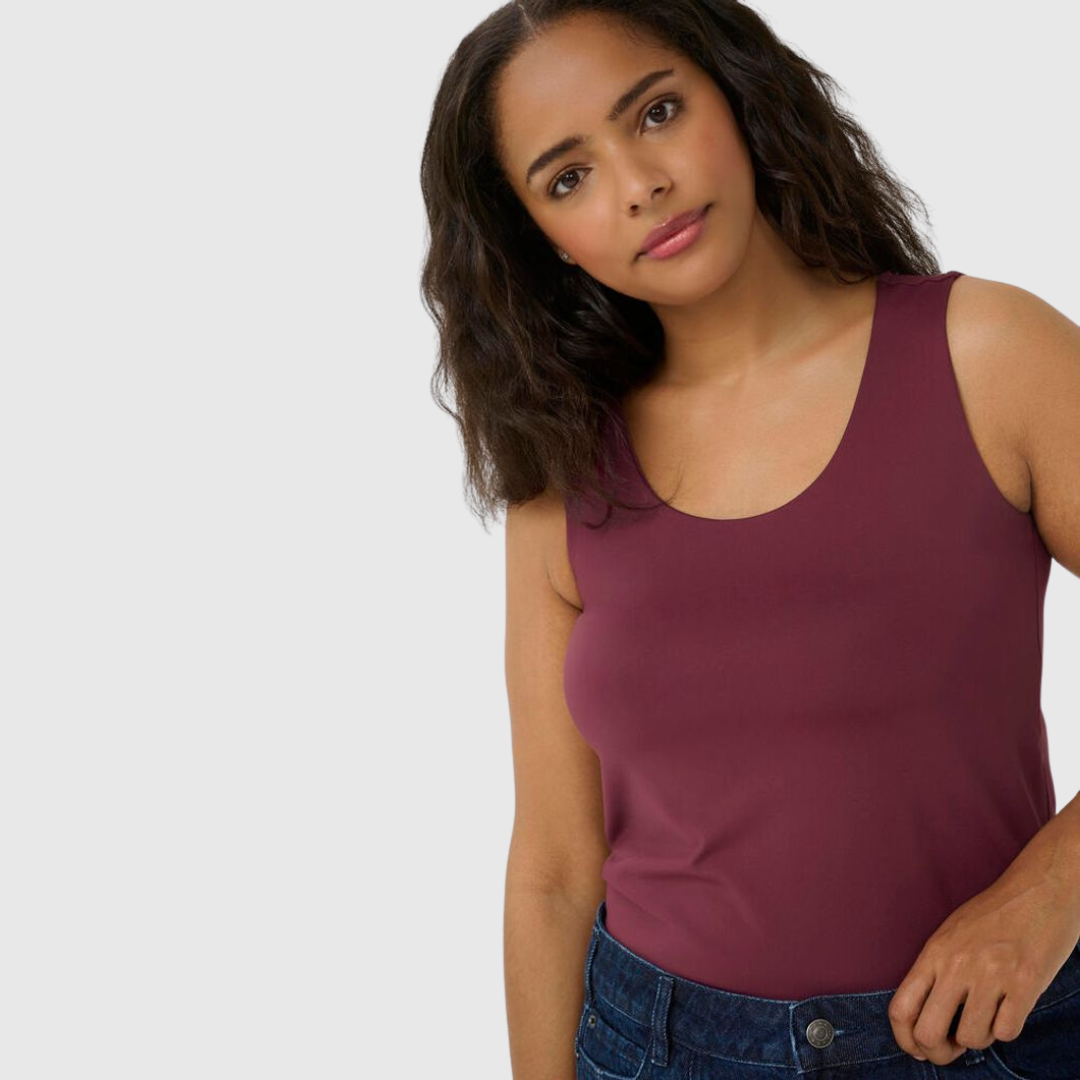 CAMISOLE ERINA 191528-KAFFE CURVE