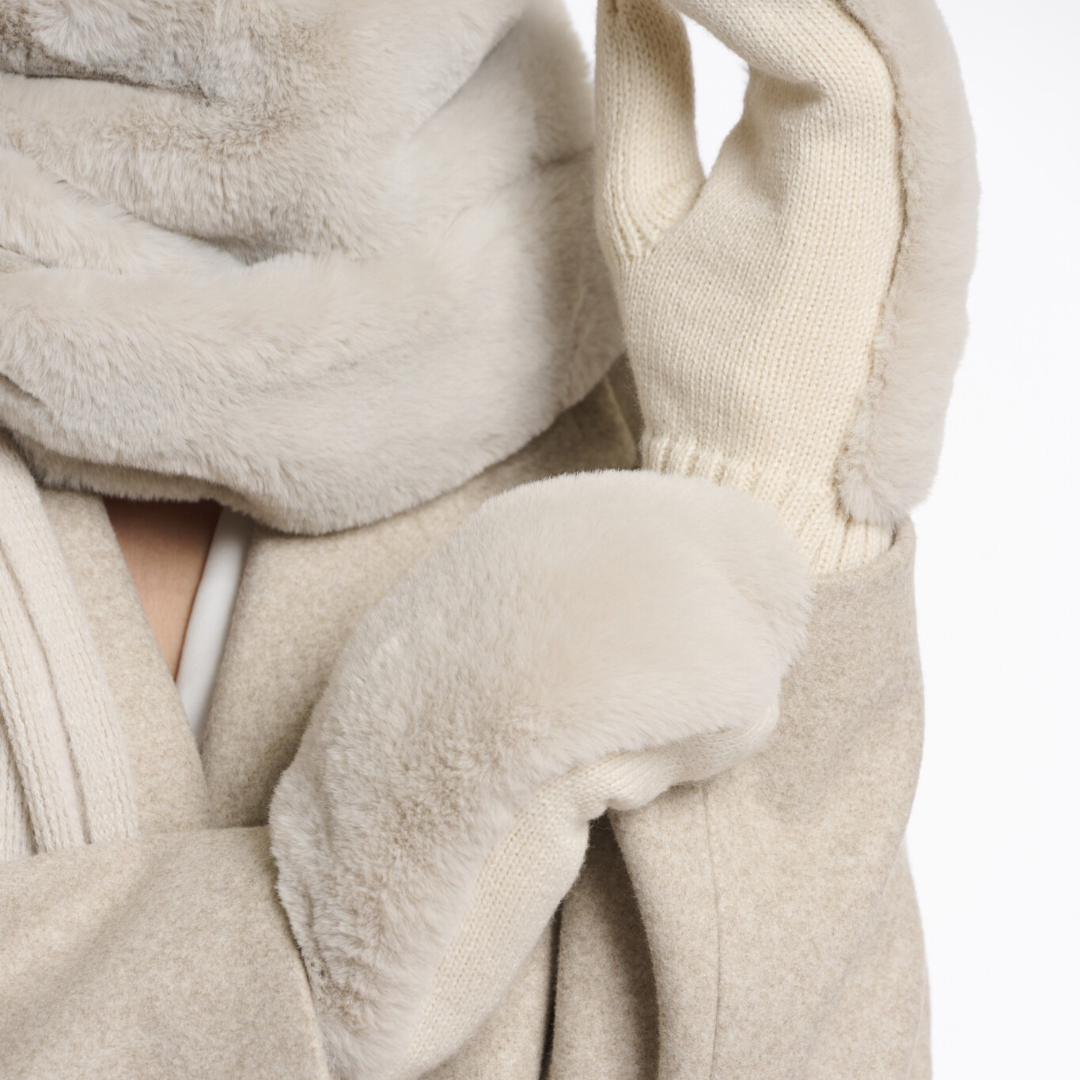 MITAINE OXO EN FAUSSE FOURRURE