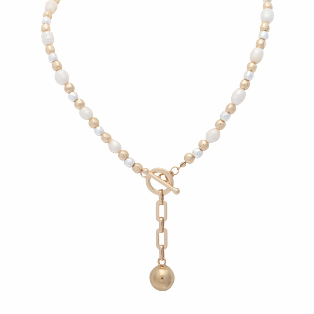 COLLIER COURT AVEC BOULE OR -MERX