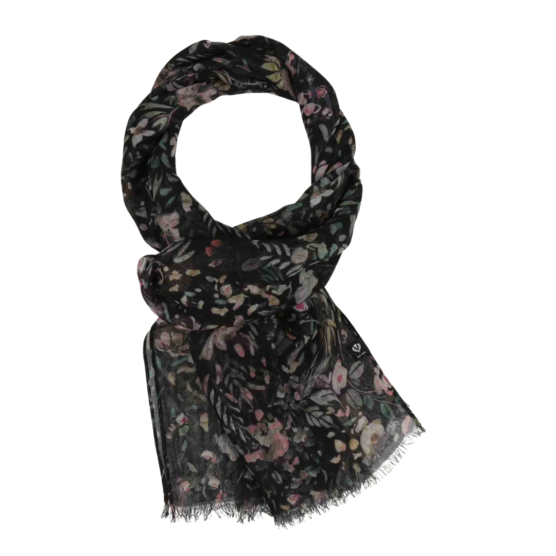 ÉCHARPE À MOTIF FLORAL DÉLICAT
