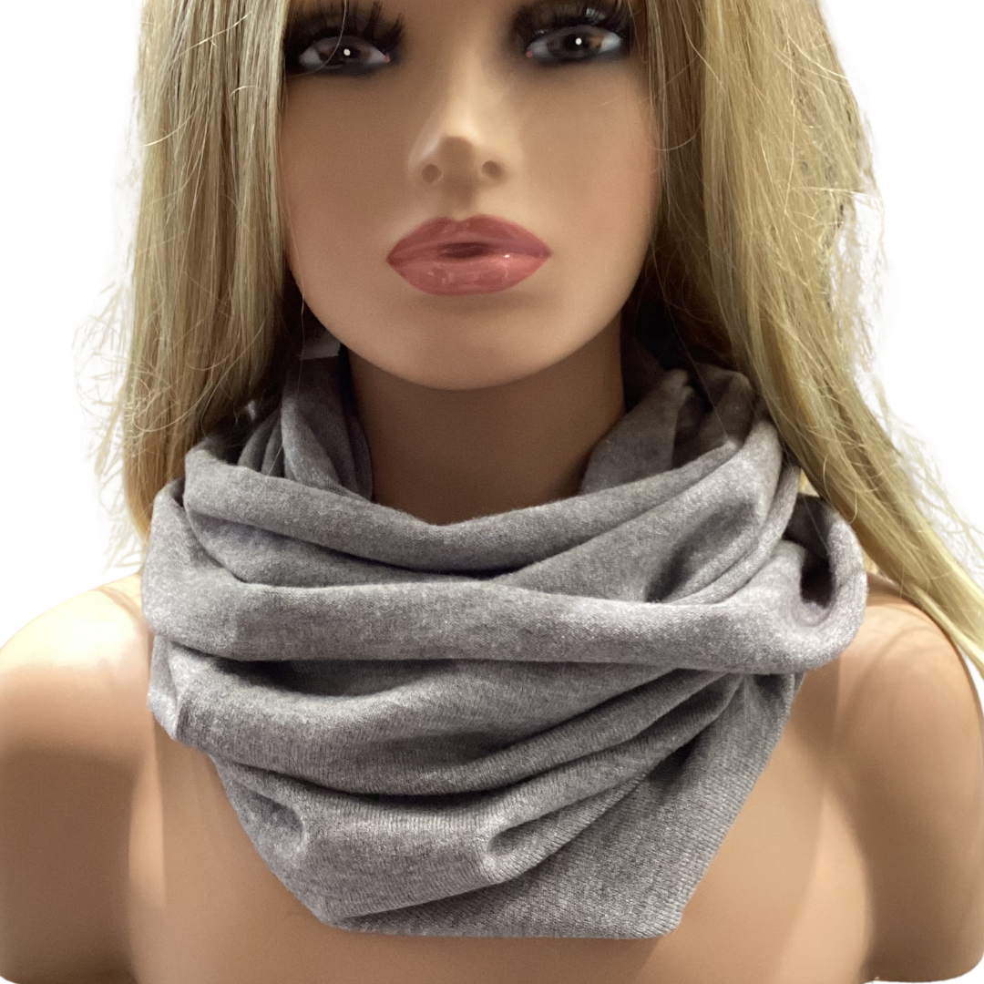 FOULARD INFINI GRIS