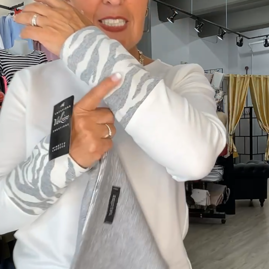 CHANDAIL MANCHES ZÉBRÉES-VALZÈRE