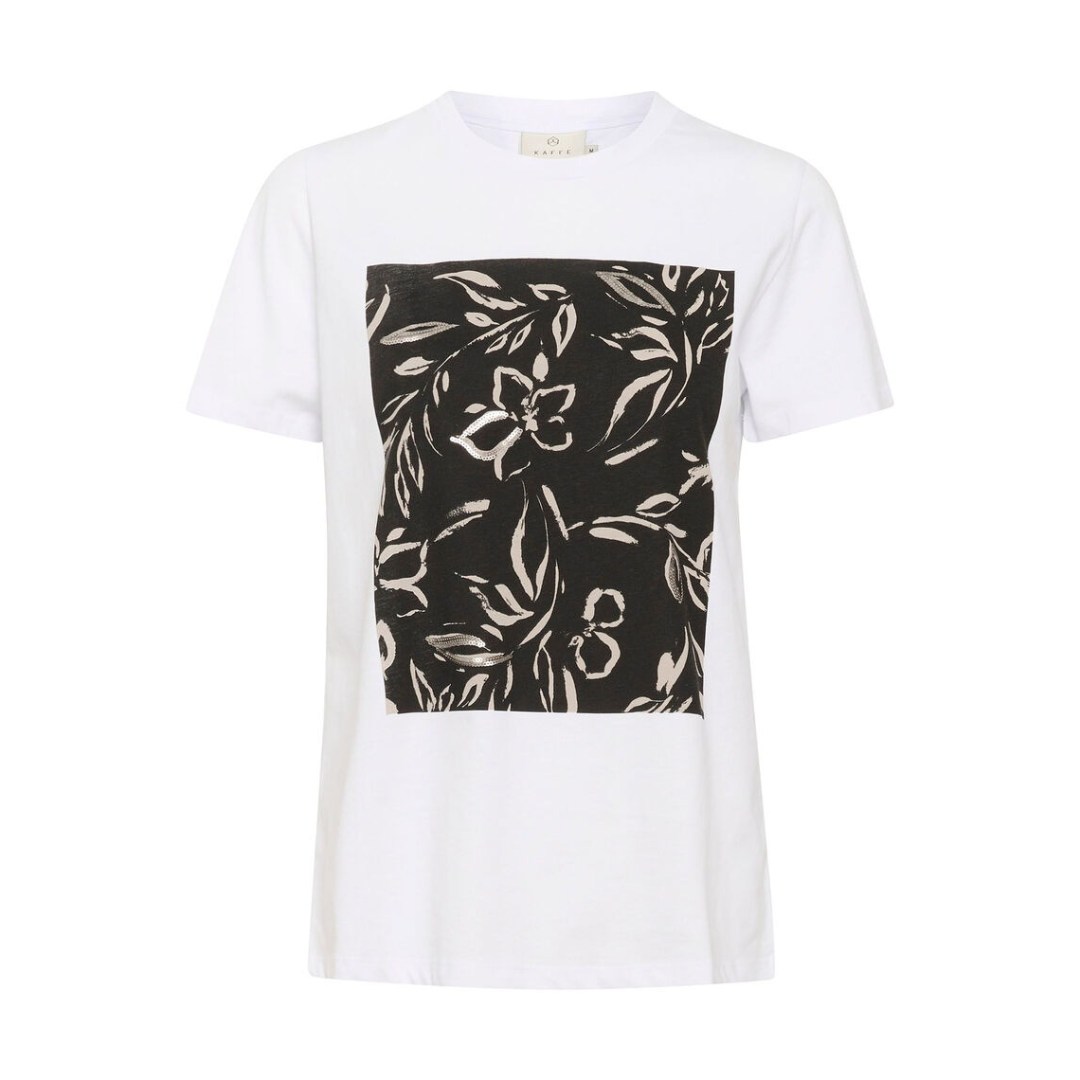 T-SHIRT KASANDRA-BLANC OPTIQUE-KAFFE